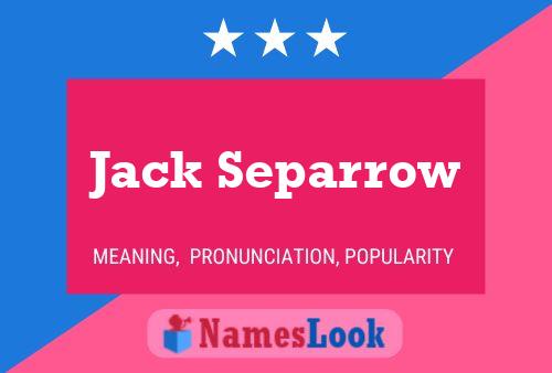 Affiche de nom Jack Separrow