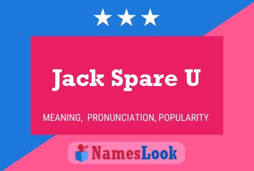 Affiche de nom Jack Spare U