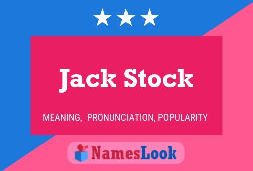 Affiche de nom Jack Stock