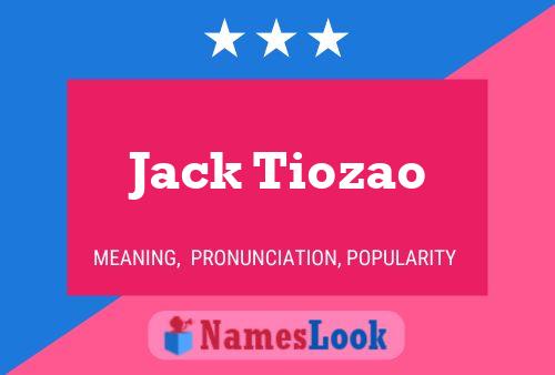 Affiche de nom Jack Tiozao