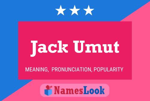 Affiche de nom Jack Umut