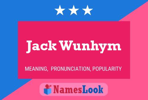 Affiche de nom Jack Wunhym