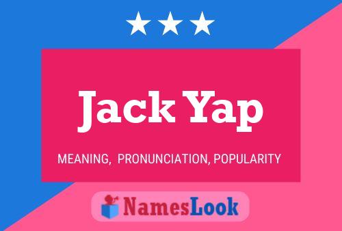 Affiche de nom Jack Yap