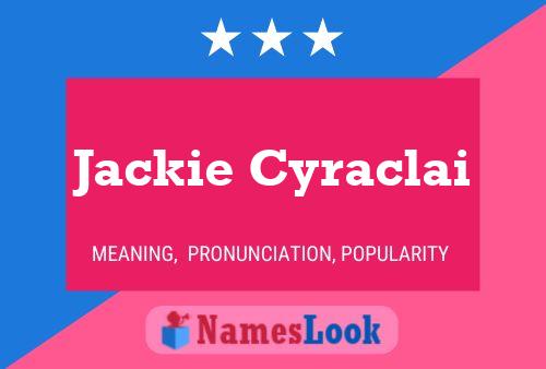 Affiche de nom Jackie Cyraclai