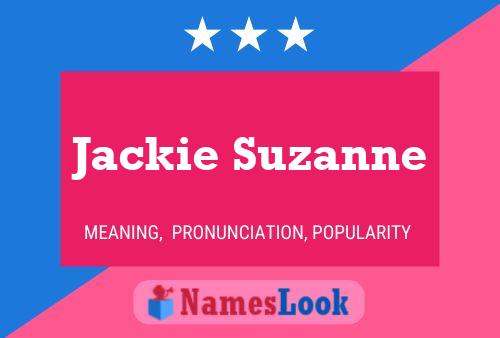 Affiche de nom Jackie Suzanne