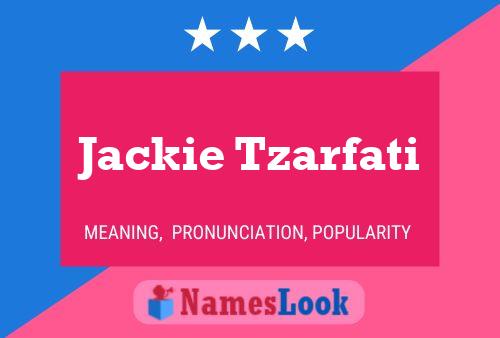 Affiche de nom Jackie Tzarfati