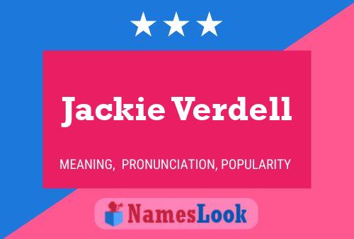 Affiche de nom Jackie Verdell