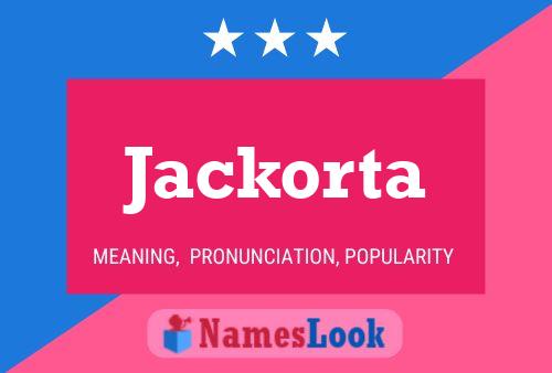 Affiche de nom Jackorta