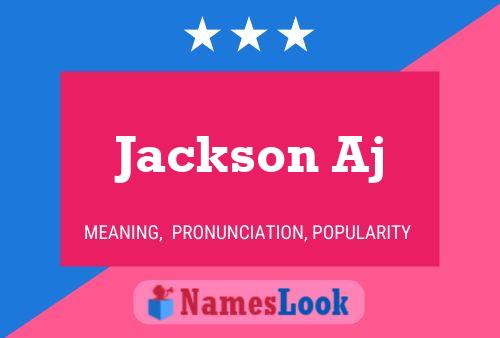 Affiche de nom Jackson Aj