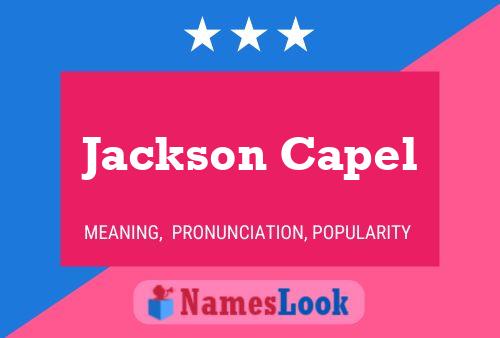 Affiche de nom Jackson Capel