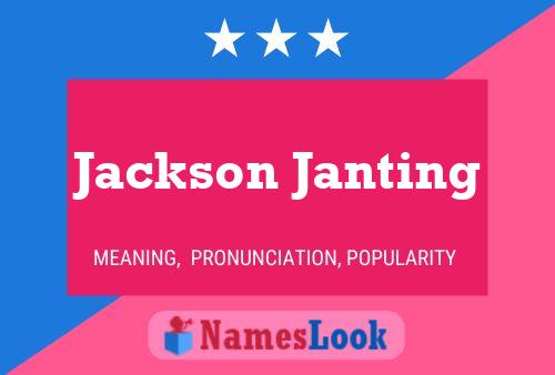 Affiche de nom Jackson Janting