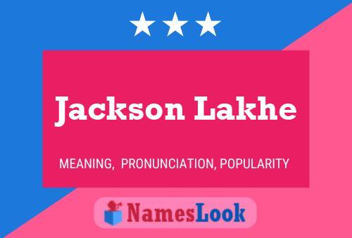 Affiche de nom Jackson Lakhe