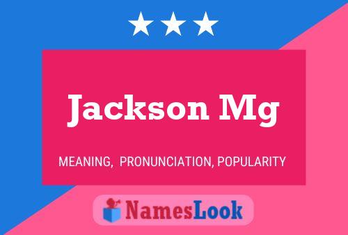 Affiche de nom Jackson Mg