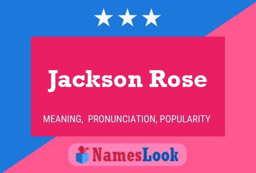 Affiche de nom Jackson Rose