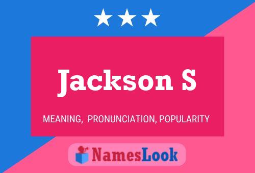 Affiche de nom Jackson S