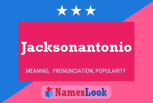 Affiche de nom Jacksonantonio