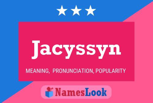 Affiche de nom Jacyssyn