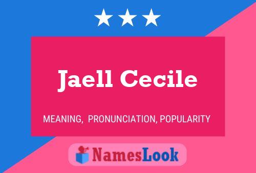 Affiche de nom Jaell Cecile