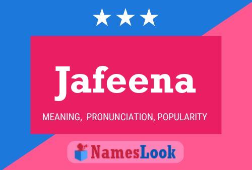 Affiche de nom Jafeena