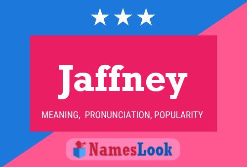 Affiche de nom Jaffney