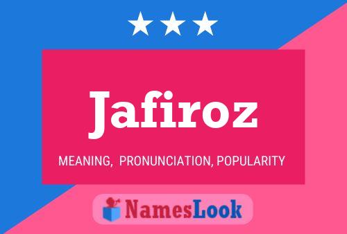 Affiche de nom Jafiroz