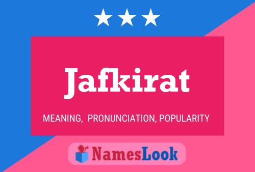 Affiche de nom Jafkirat