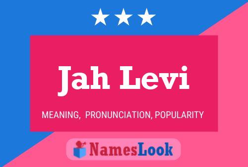 Affiche de nom Jah Levi