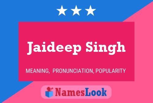 Affiche de nom Jaideep Singh