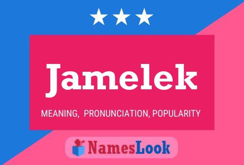 Affiche de nom Jamelek