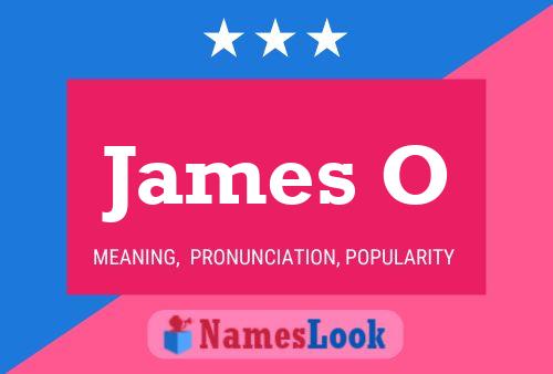 Affiche de nom James O