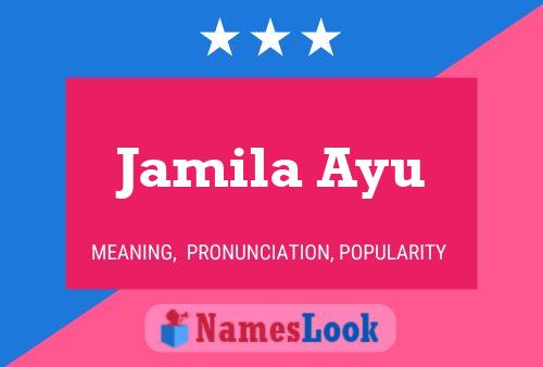 Affiche de nom Jamila Ayu