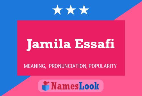 Affiche de nom Jamila Essafi