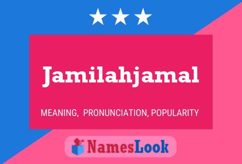 Affiche de nom Jamilahjamal