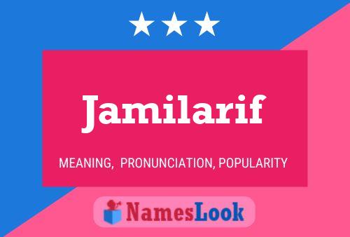 Affiche de nom Jamilarif