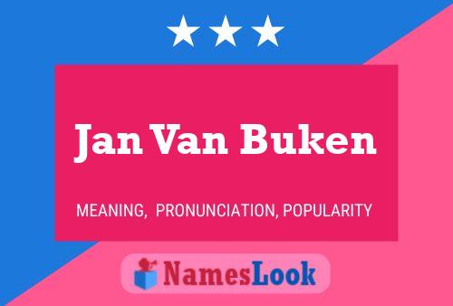 Affiche de nom Jan Van Buken