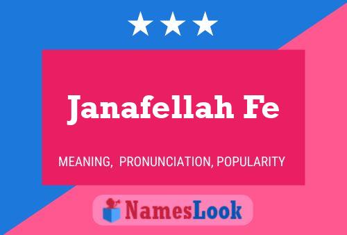 Affiche de nom Janafellah Fe