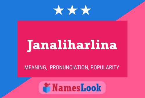 Affiche de nom Janaliharlina