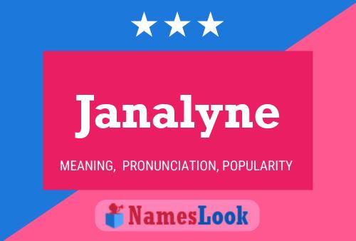 Affiche de nom Janalyne