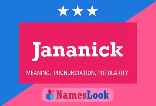 Affiche de nom Jananick