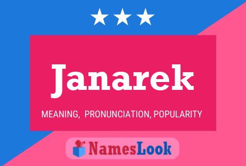 Affiche de nom Janarek