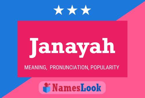 Affiche de nom Janayah