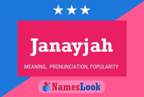 Affiche de nom Janayjah