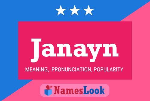 Affiche de nom Janayn