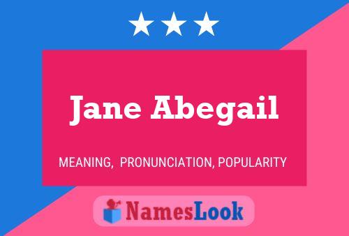 Affiche de nom Jane Abegail