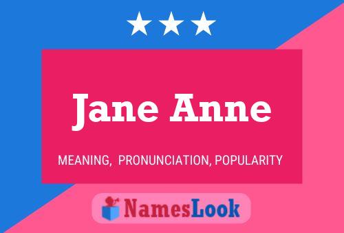 Affiche de nom Jane Anne