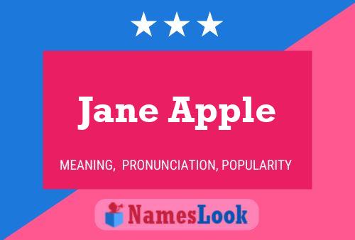 Affiche de nom Jane Apple