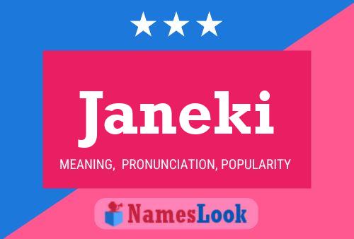 Affiche de nom Janeki