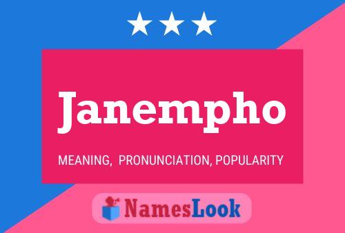 Affiche de nom Janempho