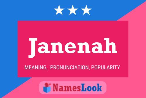 Affiche de nom Janenah