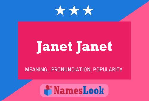 Affiche de nom Janet Janet